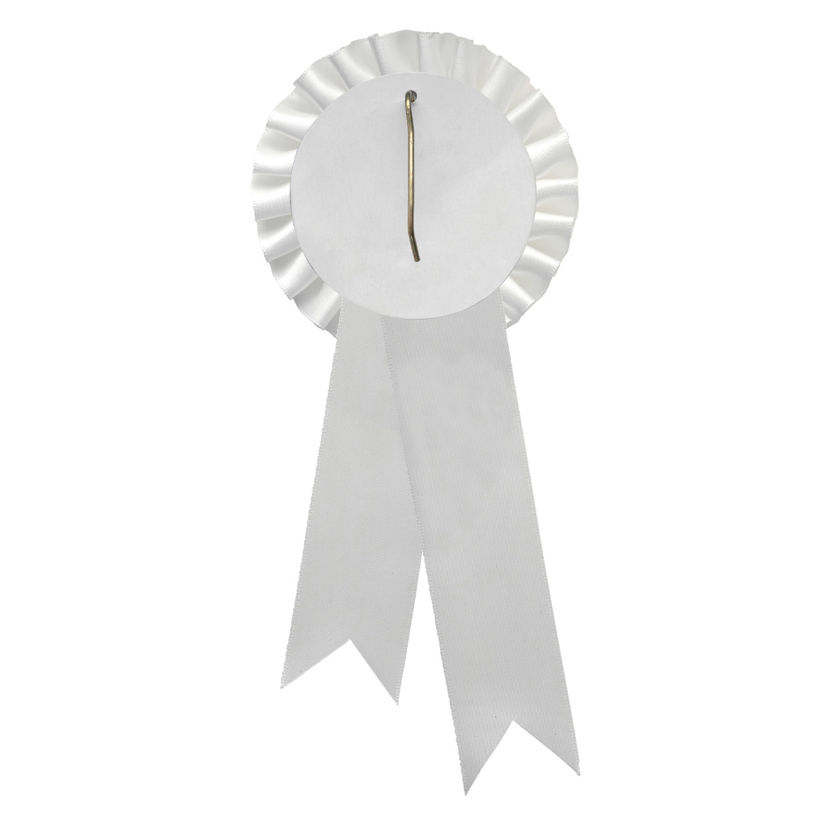 White Rosette w/ Hook