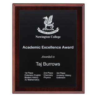 Engraved Plaques - Black / Silver