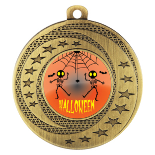 Medal - Halloween Skeletons