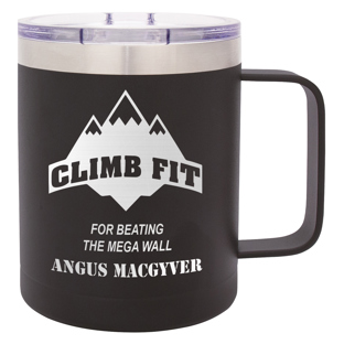 Camper Black Mug