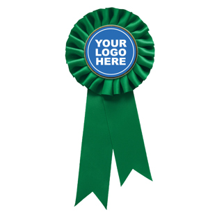 Green Rosette w/ Hook