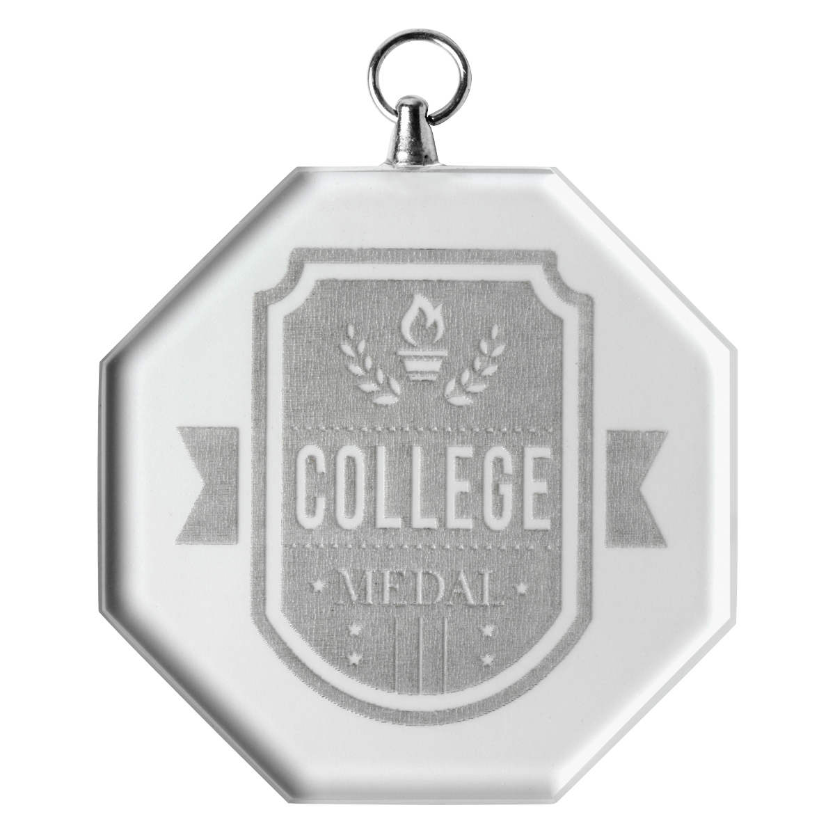 Glass Medal - Octagon