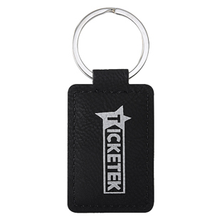 Leatherette Keychain - Black