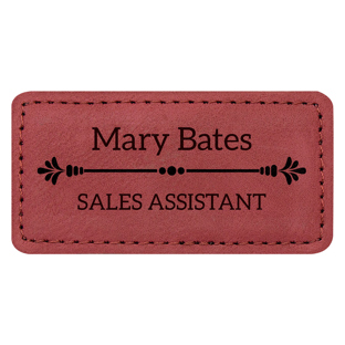 Name Badge - Rose