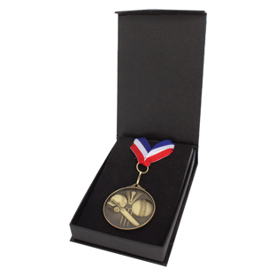Flip-Top Box - Ribbon & Medal