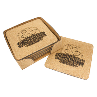 Cork Coaster Set