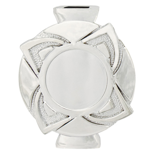 Spacer Silver Rosette