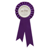 Purple Rosette w/ Clip
