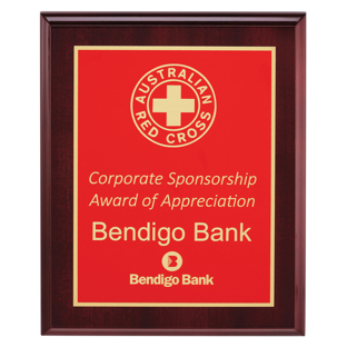 Designer Red Plaque