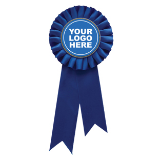 Blue Rosette w/ Clip