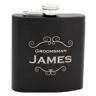 Laserable Matte Black Flask