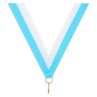 Light Blue / White Ribbon