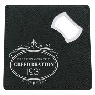 Black Coaster & Opener